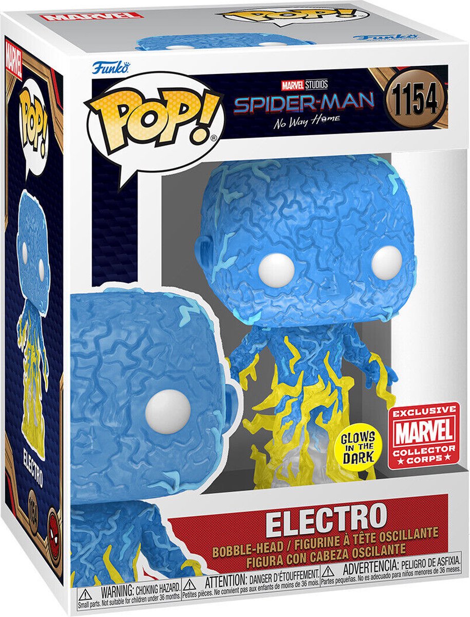   Pop! Marvel: Spider-man No Way Home - Electro GITD Collector Corps Exclusive [7.5/10]